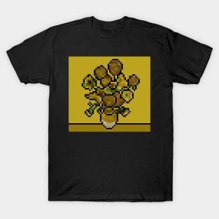 Sunflowers Pixel T-Shirt